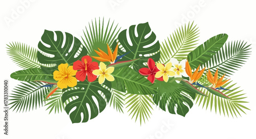 Tropical Foliage and Floral Arrangement for Summer Vibes