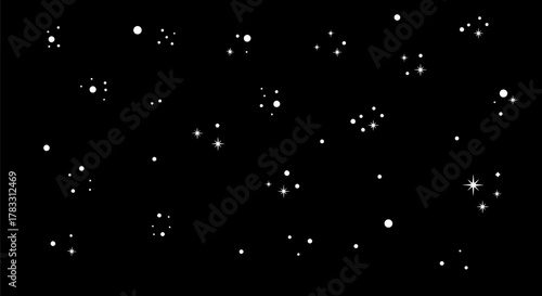 Sparkling Night A Celestial Dance of Stars Against the Dark Canvas of Space