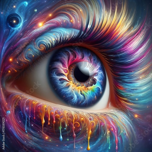 beautiful eye of the girl