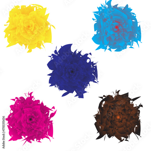 Watercolor brush strokes collection, a versatile set for adding artistic flair to your designs with various shapes and textures