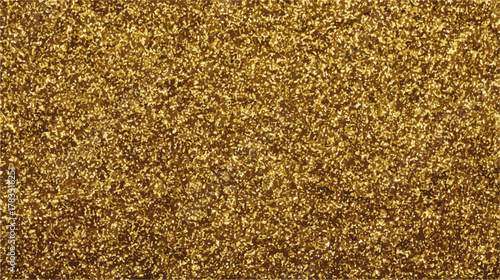 Textura brilhante de purpurina dourada, um fundo cintilante para design e celebração.