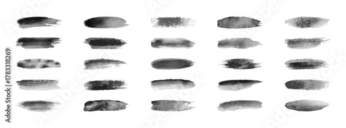 水彩ブラシベクターテクスチャセット1