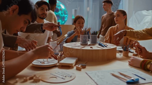 Immersive multisensory hobby moments in a tactile, world-building space