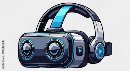 Virtual reality headset vr glasses for gaming entertainment and immersive digital experience technology device