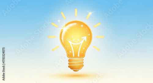 Glowing light bulb idea inspiration concept creativity innovation solution and energy efficient design vector 1