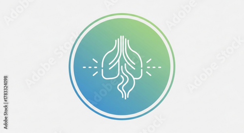 Lung health respiratory system pulmonary function breathing wellness and healthcare medical illustration concept