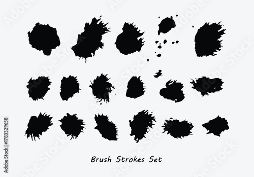 Vector Handcrafted Grunge Stroke Elements