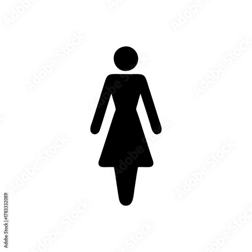 Toilets female vector design sign public information symbols standard ISO 7001
