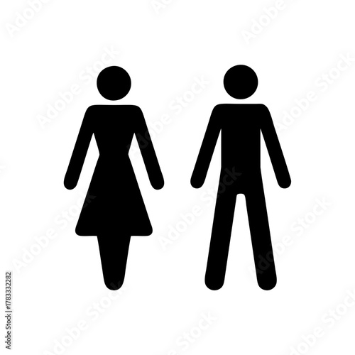 Toilets unisex vector design sign public information symbols standard ISO 7001