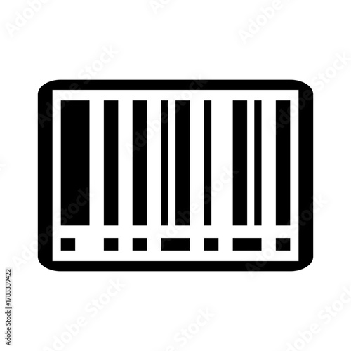 🇺🇸 USA-made barcode label with a red strip sign for retail sale and business pricing data illustration