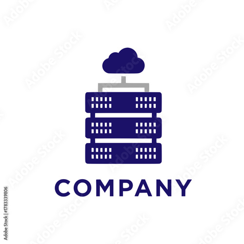 Cloud Server Logo Secure Data Storage and Network Connectivity for Modern Businesses