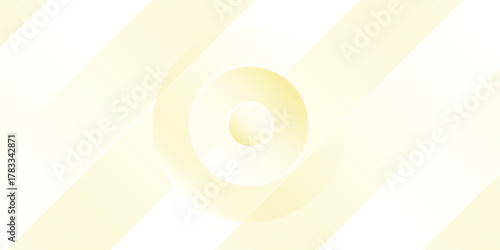 A modern abstract background featuring soft yellow diagonal stripes and a central circular design.