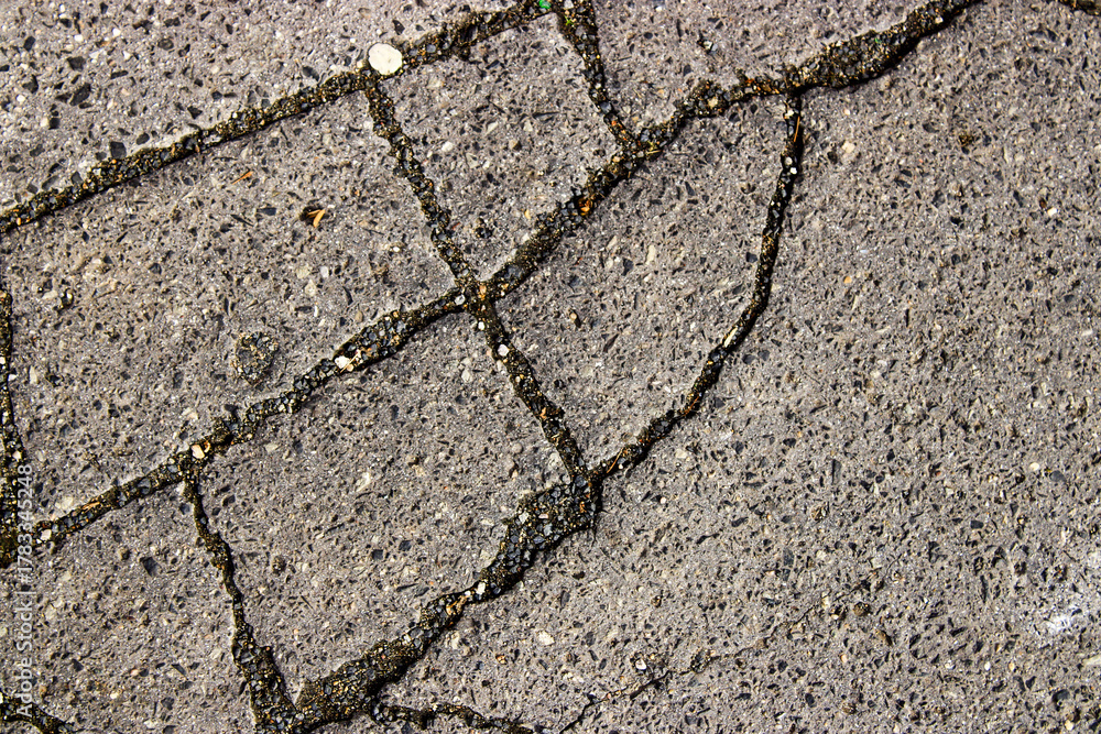 Obraz premium cracked asphalt texture