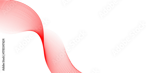 Red abstract wave wallpaper modern design with copy space. suit for banner, web, brochure