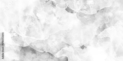 Vector watercolor texture for cards. Grey watercolor banner. Cement wall modern style background and texture. soft gray or silver vintage colors, white marble background.