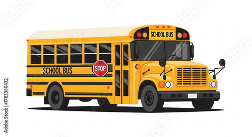 Explore yellow school bus clip art vector image for educational resources and transportation design projects