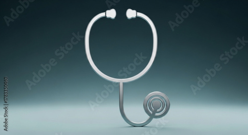 Stethoscope medical equipment healthcare doctor nurse hospital clinic cardiology diagnosis tool isolated