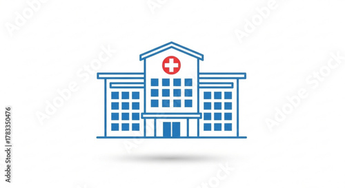 Find the nearest hospital building emergency room and medical clinic for healthcare and treatment today