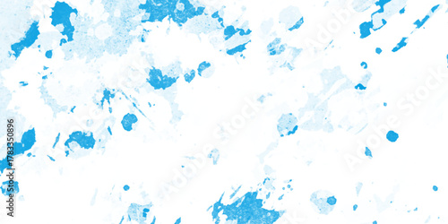 Abstract art blue watercolor stains background, Abstract vector paint splash, isolated on white backdrop, Aquarelle paint paper textured canvas element for text design, watercolor background concept, 