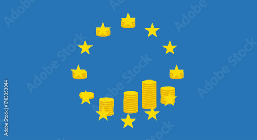 European Union Economic Growth - A Visual Representation of Financial Progress.