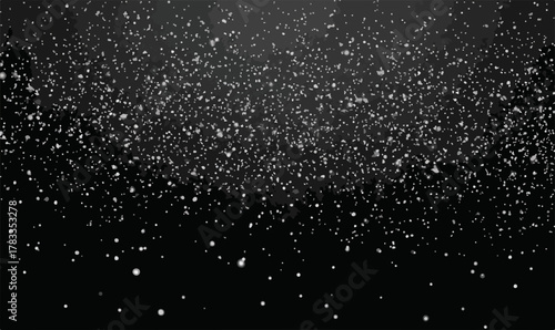 Particelle scintillanti su sfondo scuro, un effetto visivo astratto e magico.