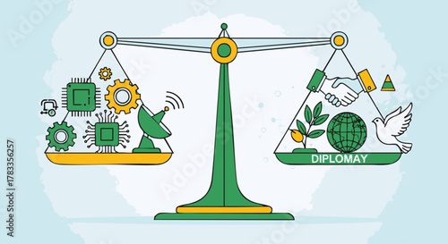 Balance of Technology and Diplomacy - A Visual Representation of Priorities.