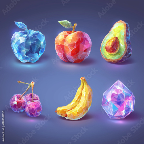 The ui casino slot game cartoon set for mobile gamble interface in app to play. Cute and glossy online spin badge object kit, casino slot game, casino element asset, Illustration