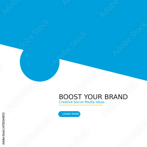 Boost your brand with creative social media ideas and learn more button