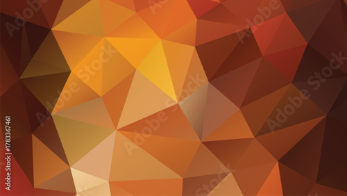 Warm Brown Orange Yellow Polygonal Background Abstract Low Poly Geometric Texture Design Wallpaper