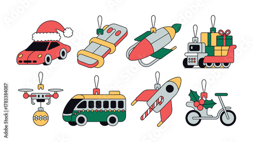 Festive Ornaments of Holiday Delights: Adorn your holiday season with this enchanting collection of whimsical ornaments, each a miniature emblem of festive cheer and the joy of gifting.