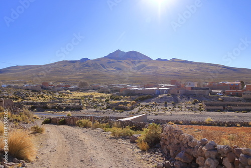 Salar de Uyuni salt flat near the village Tahua, Bolivia