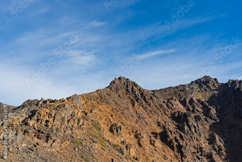 Naklejka 秋の登山 Autumn mountaineering 