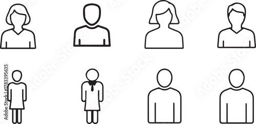 Variation of Outline User Avatars