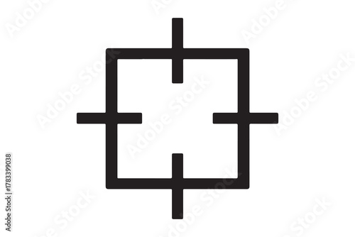 Crosshair target symbol aiming accuracy design for marketing strategy concept