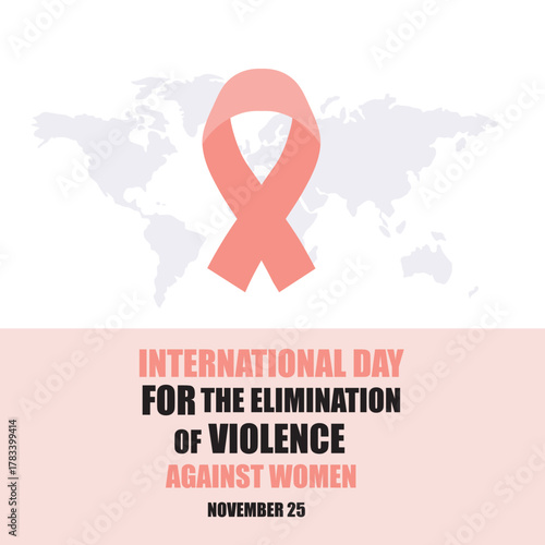 Stop Violence Against Women International Day Awareness Illustration