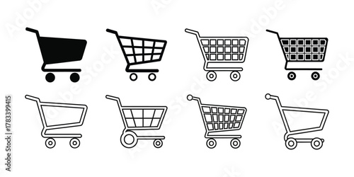 Collection of Shopping Cart Icons