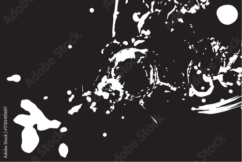 Swirling water creates dynamic patterns in black and white, capturing the energy and flow of movement