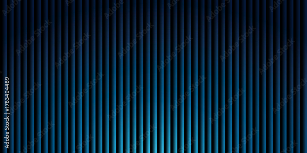 Obraz premium Vibrant blue vertical lines pattern with gradient light, abstract modern background texture design