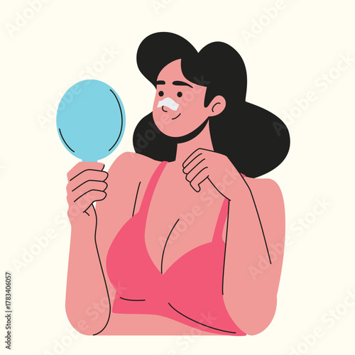 Plastic Surgery woman undergoing breast augmentation surgery to enhance her body shape and boost her confidence