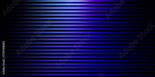 Abstract glowing blue horizontal lines pattern with futuristic vibrant gradient background