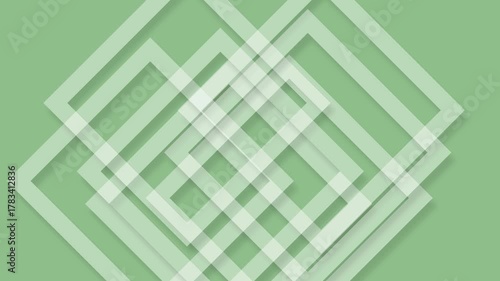 Geometric Composition with Transparent Square Shapes, Clean Modern Background