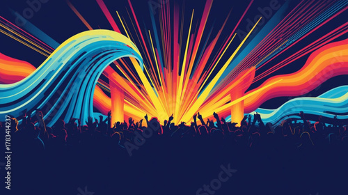 rainbow in the night