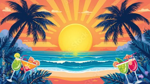 palm trees on the beach