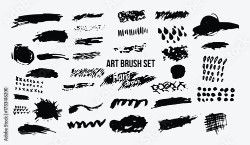 Artistic Stains Vector Brush Pack