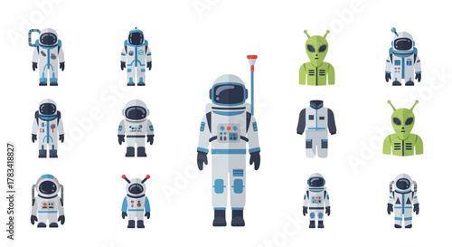 Astronauts and Aliens - A Diverse Space Exploration Team.