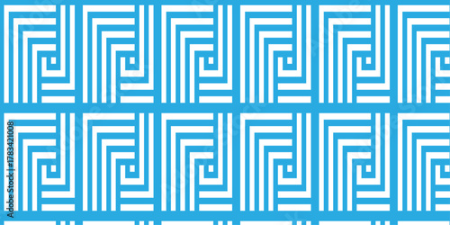 Modern abstract square line seamless pattern background. Seamless vintage design for banner and fabric geometric art. Minimal line Seamless geometric pattern with shapes. Decoration and maze ornament.