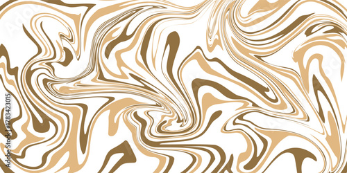 Brown wave swirl abstract background