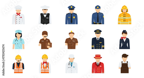 Diverse Occupations A Collection of Professional Avatars 1.