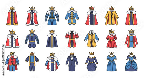 Royal Robes Collection Diverse Styles and Colors.