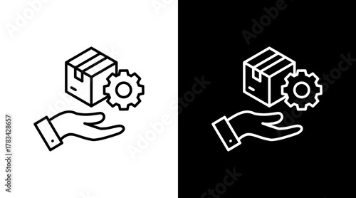 Product Management  White Icon Set Design